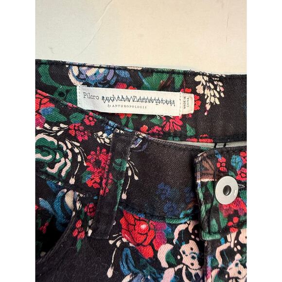 Pilcro by Anthropologie Floral Skinny 26 Mid Rise Maximalist Cottagecore Boho - Picture 7 of 11